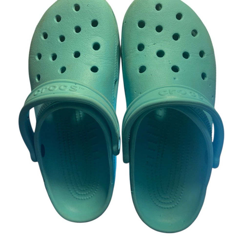CROCS teal blue ladies size 10